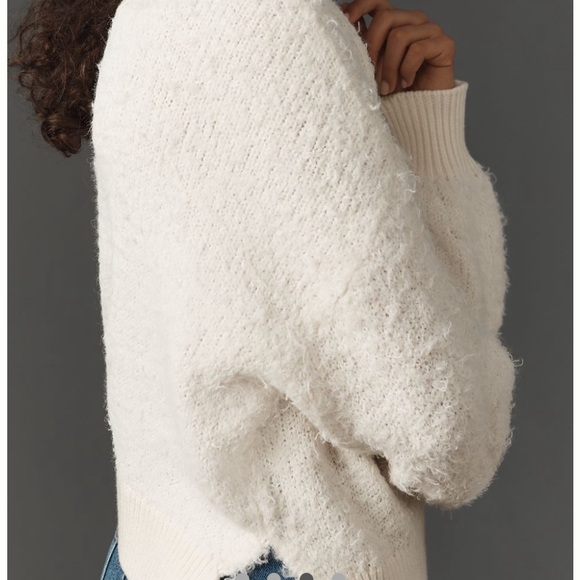 Anthropologie Sweater- Fluffy Asymmetrical - Picture 4 of 5